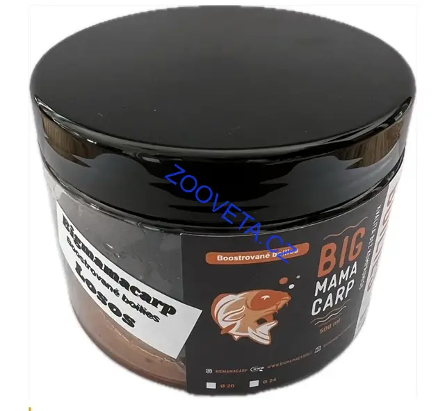 Boostrované boilies  Losos 20mm Crazy Food 500 ml