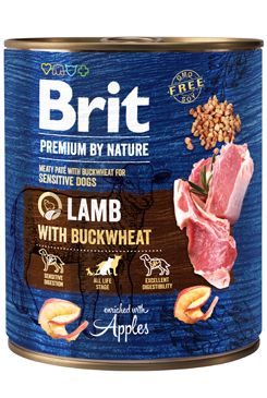 Brit Premium Dog by Nature  konz Lamb & Buckwheat 800g